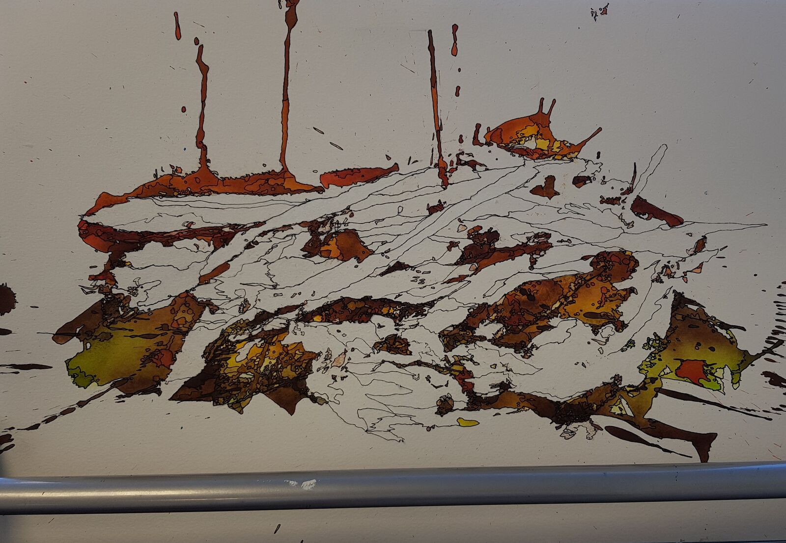 Torn up landscape