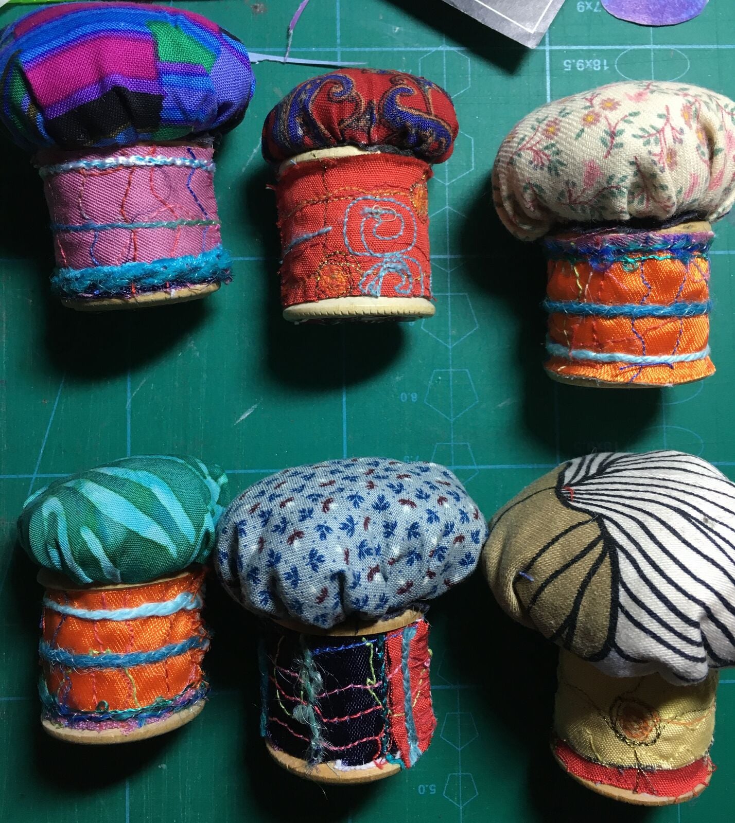 pin cushion mushrooms