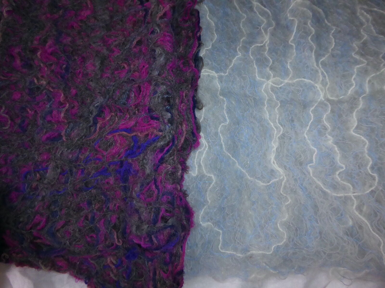 two wool scarves