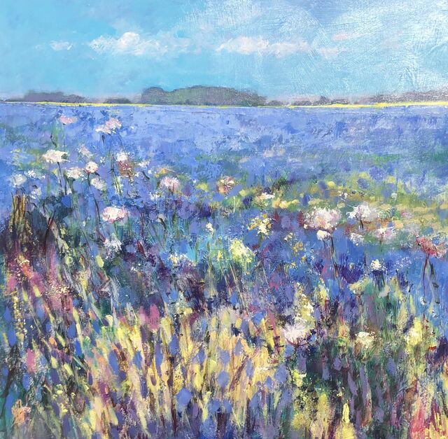 Flax field, Gidding. Giclee Prints available
