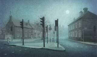 Swanspool Traffic Lights in Fog