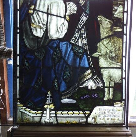 Restored panel, St Saviours Leicester.