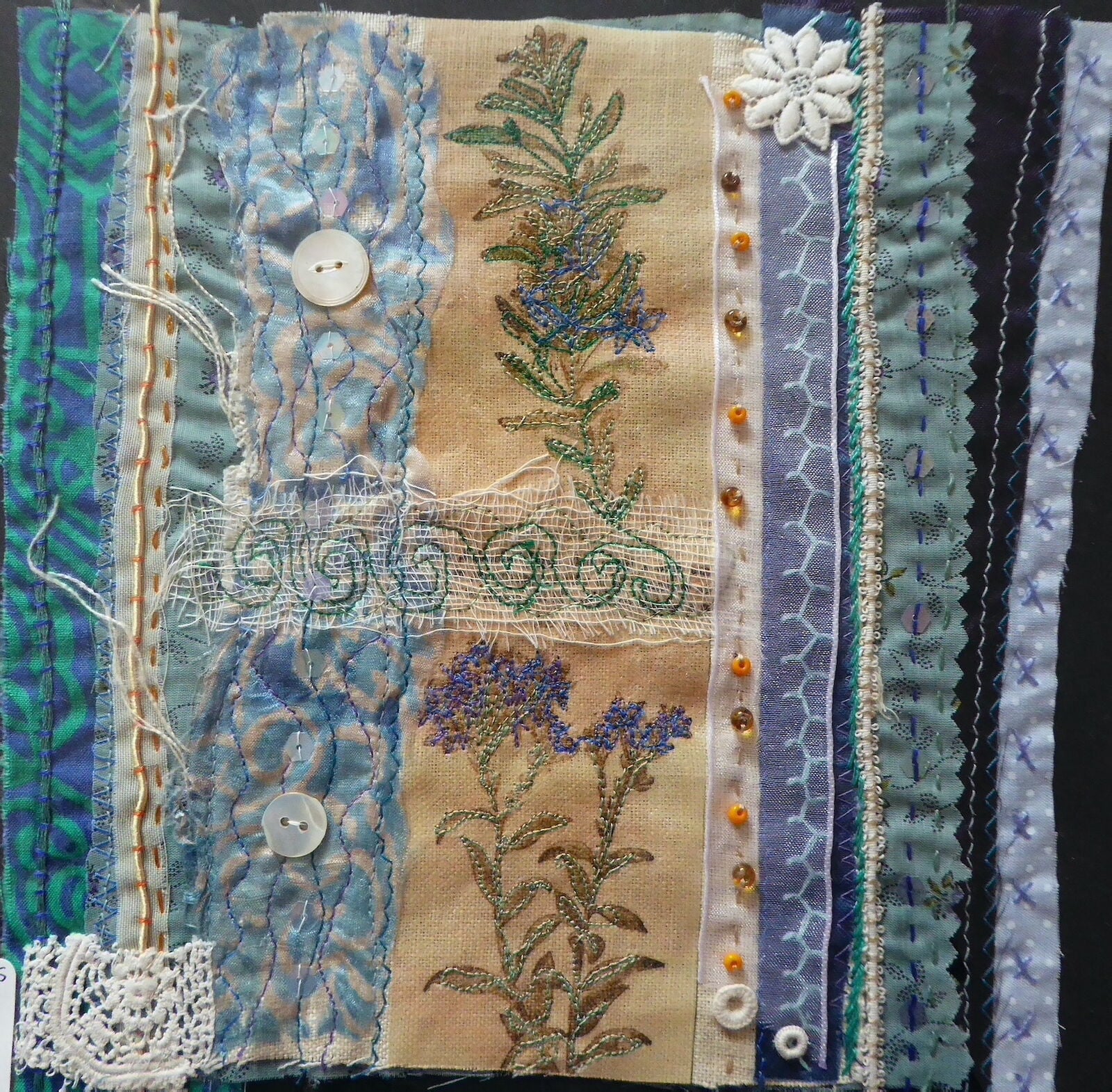 blue flowers