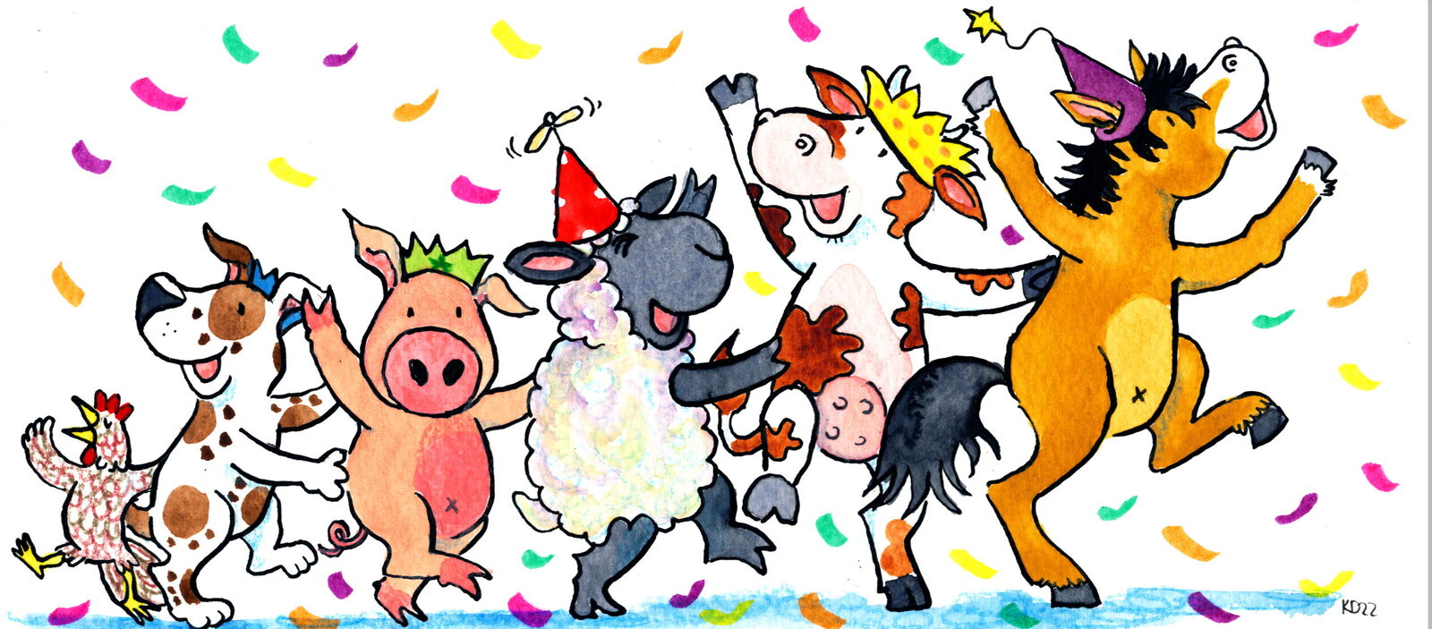 CONGA! - Farmyard Animals original- by Katy Dynes