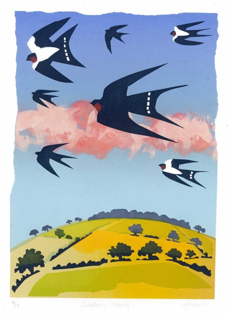 CE32 - Swallows Leaving - by - Carry Akroyd