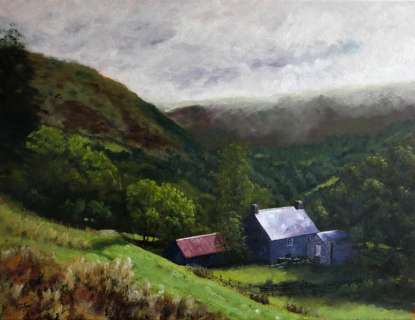 CE39 - In A Welsh Valley - by - Charles Kitchen