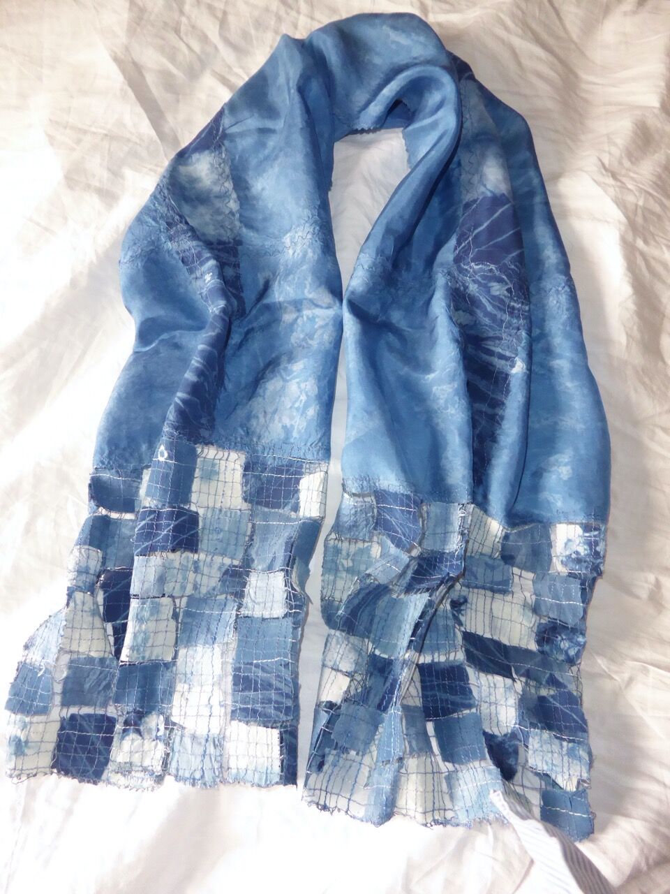 CE95 - indigo scarf - by - Ilze Smith