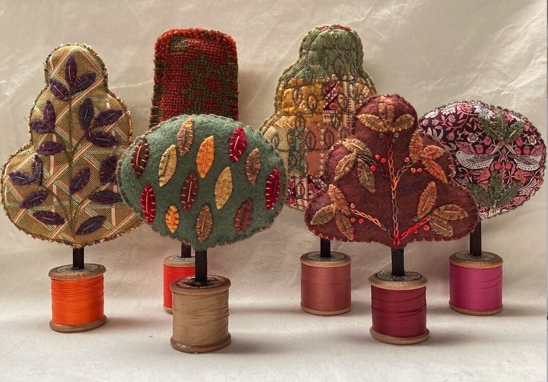 CE101 - A small copse of cotton reel trees - by - Jane Charles