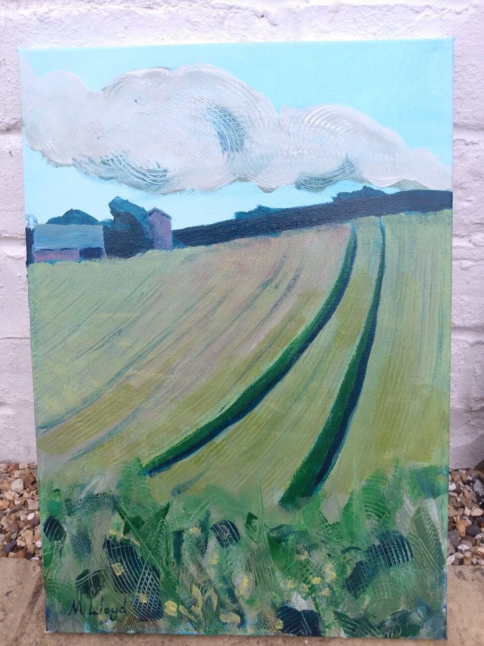 CE172 - evening field near long buckby - by - morgan lloyd
