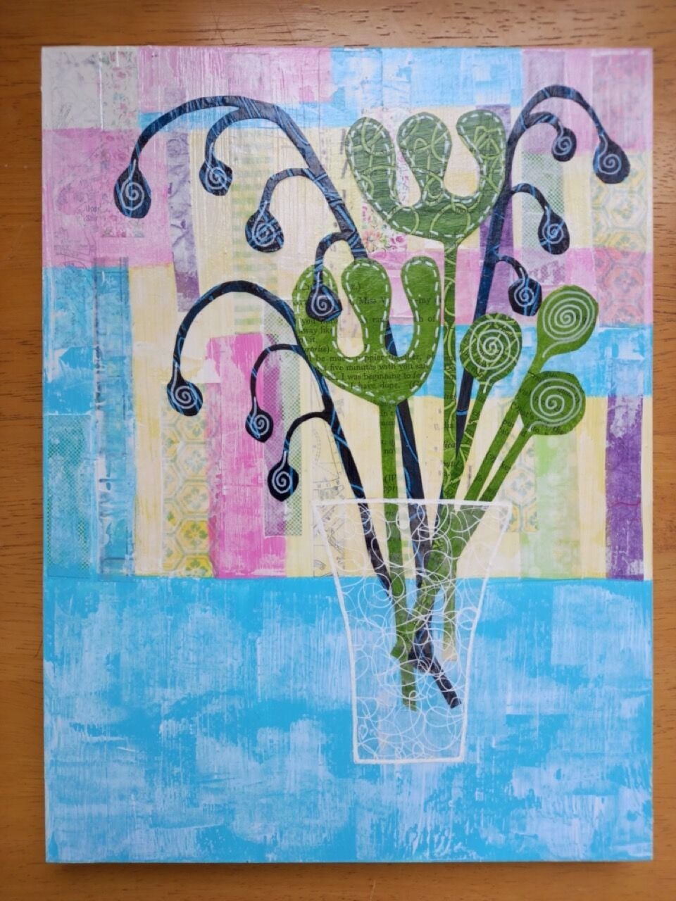 CE218 - Grandma's Crystal vase - by - Susan Webb