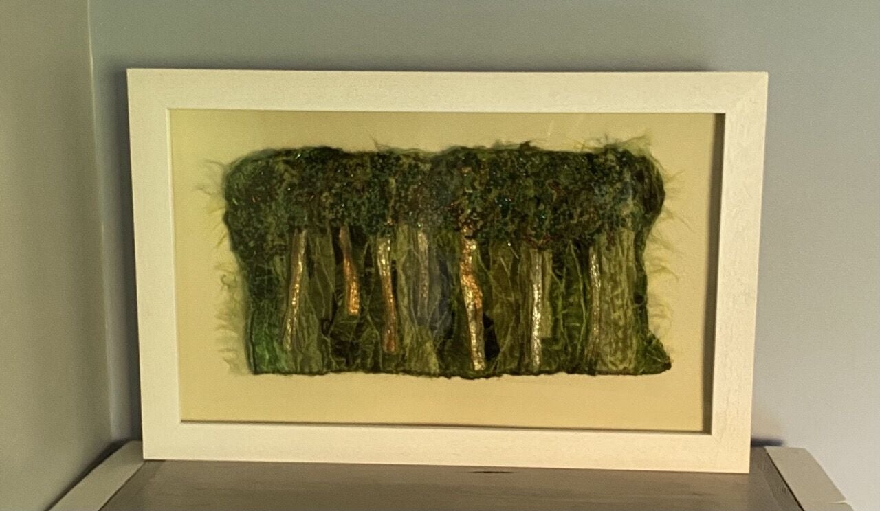 CE229 - Woodland view - by - Valerie Taylor
