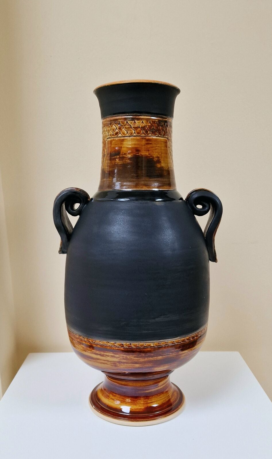 CE196 - Greek Style Stoneware Water Container - by - Sabari Sen