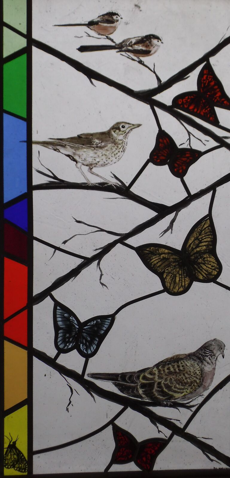 Butterflies and Birds, commemoration panel 2
