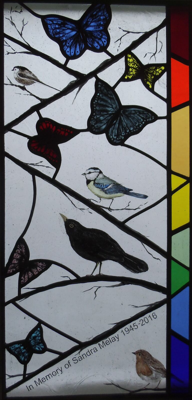 Butterflies and Birds, commemoration panel