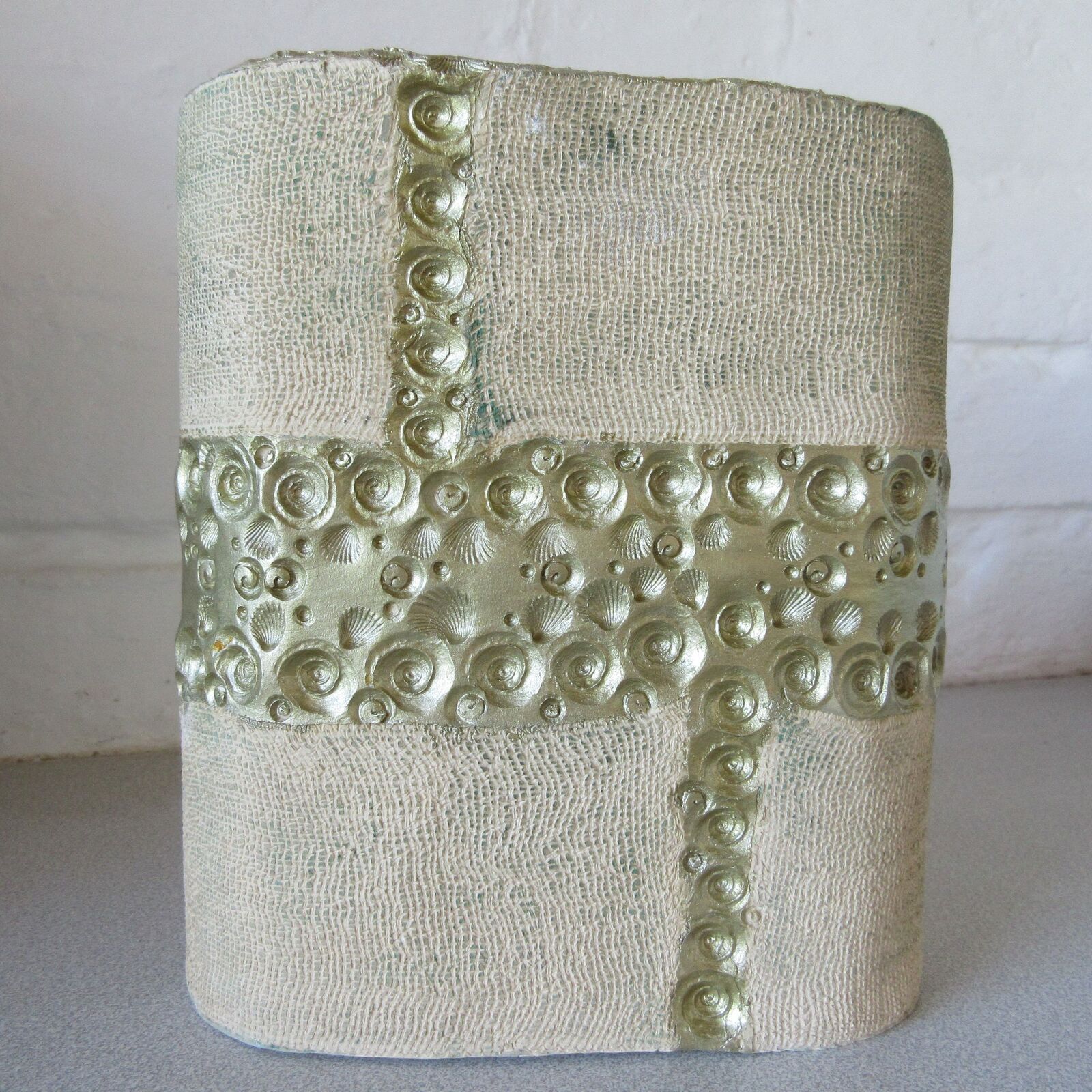 Rectangular mixed clay inner stoneware glazed ceramic vessel
