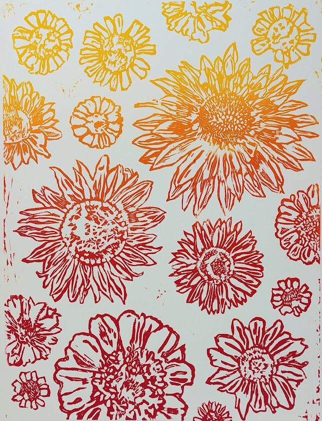 Sunflowers, Zinnia, Rudbeckia