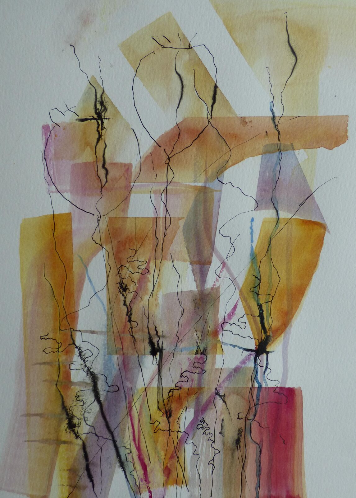 Autumn seedheads in abstract