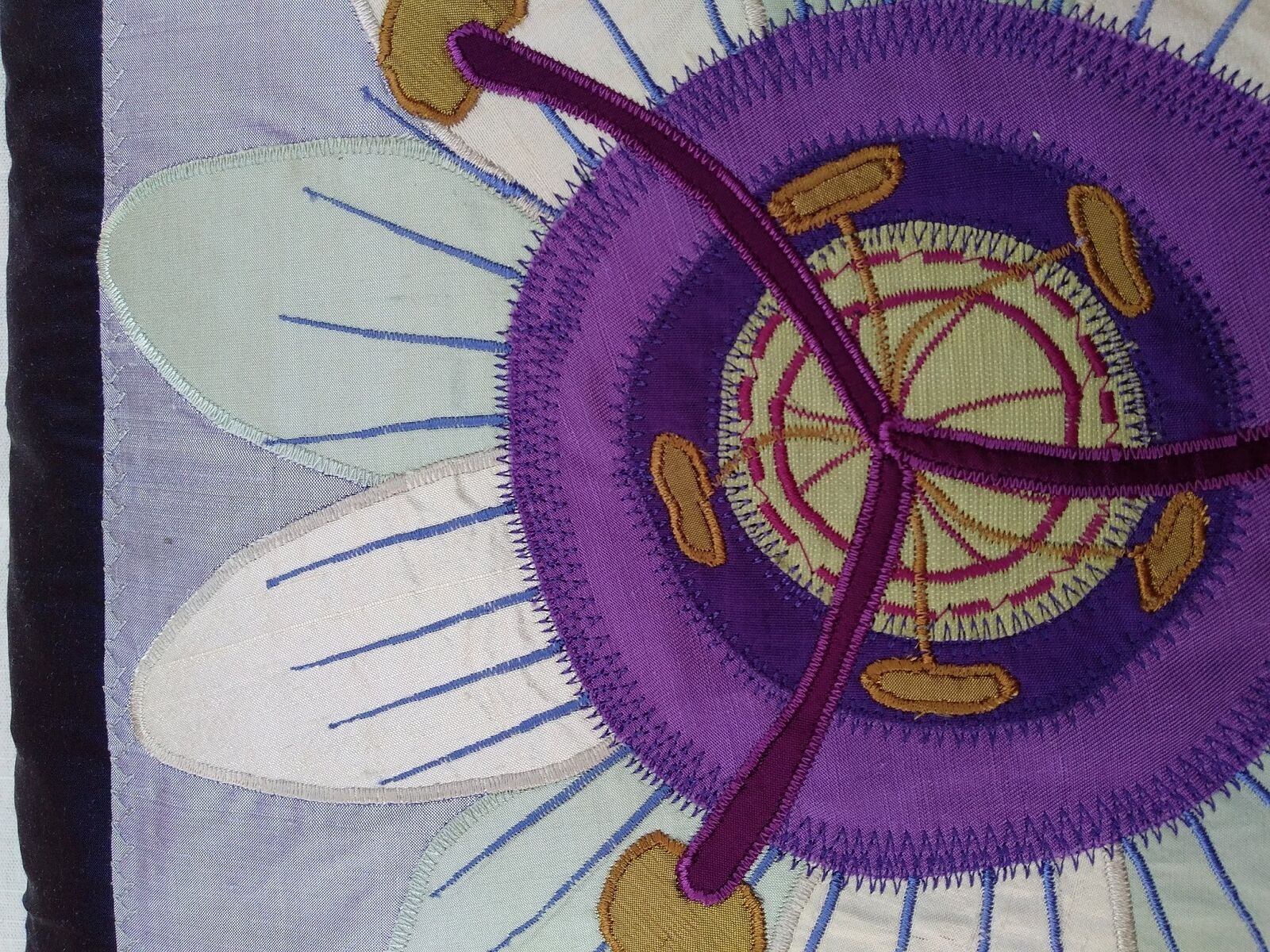 PassionFlower silk cushion