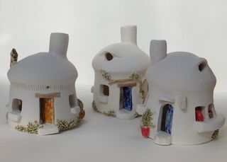 Small mushroom houses