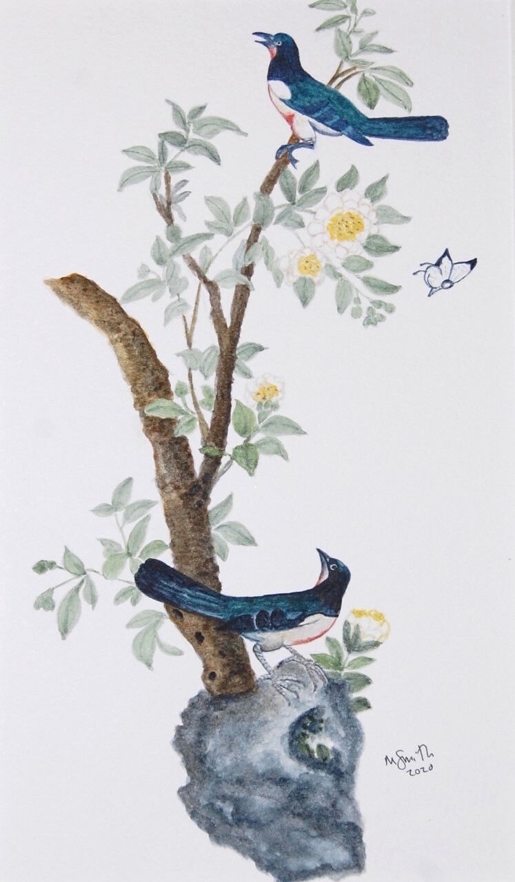 Chinese Birds & Butterfly