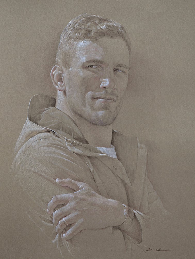 Pencil study on toned paper