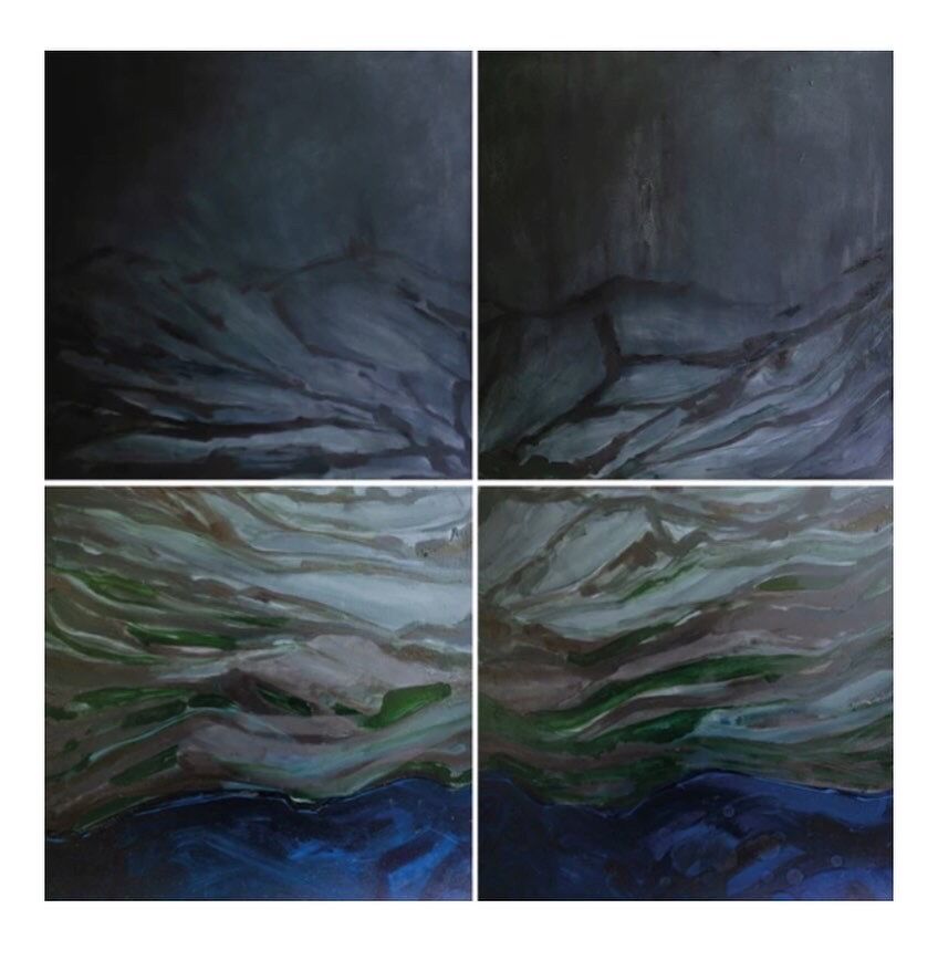 Four as One, 120 x 120 cm, oil on canvas