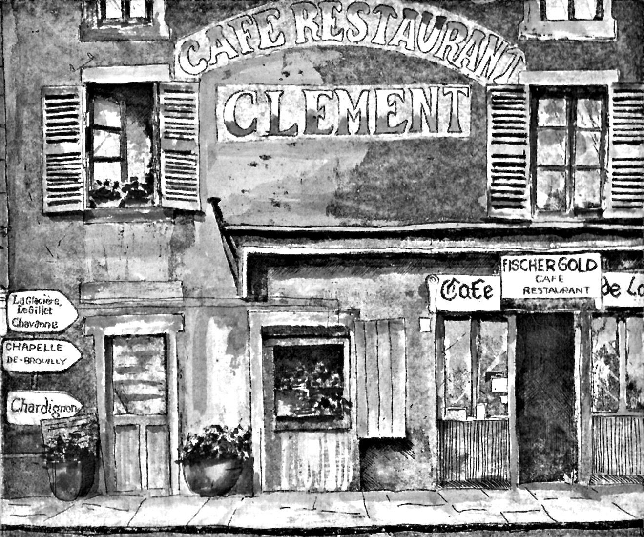 Cafe Clement, central France