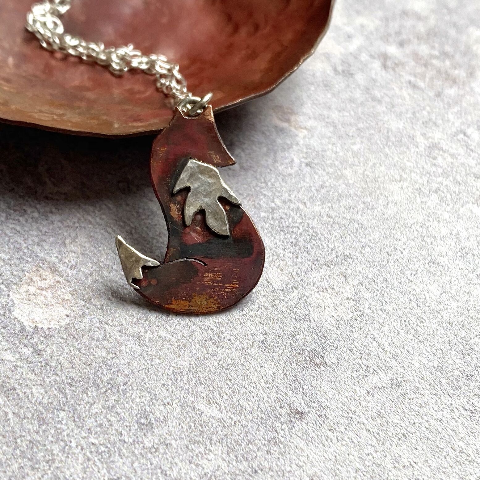 Copper Fox Necklace