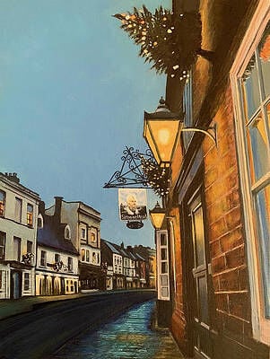 Towcester High Street at Christmas
