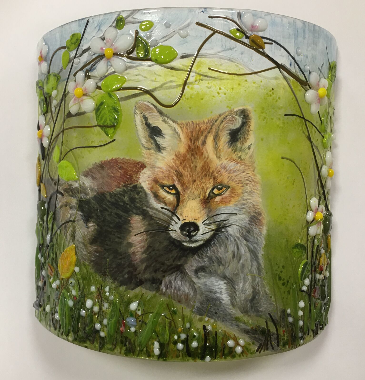 Fox among the roses