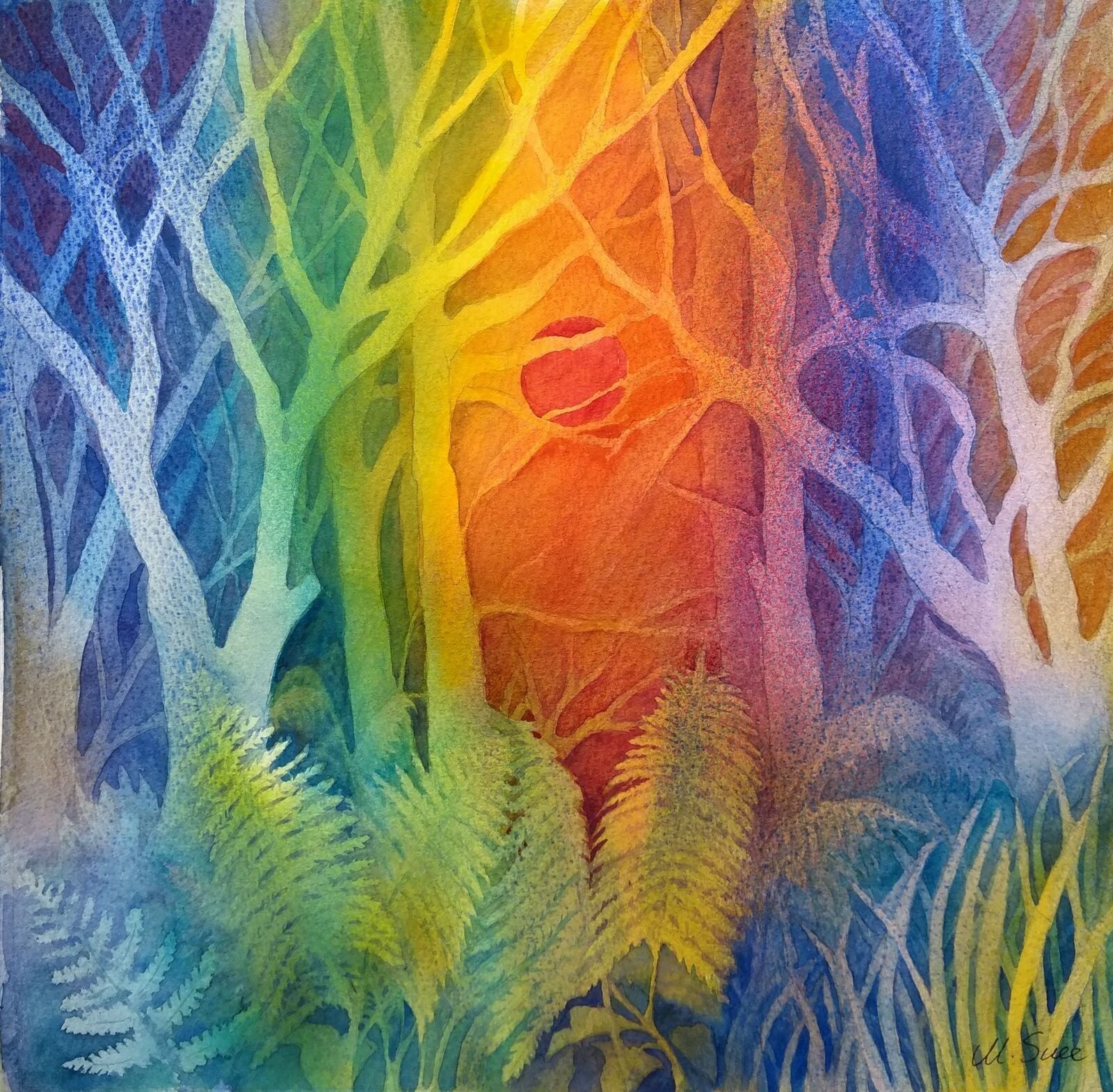 Rainbow wood