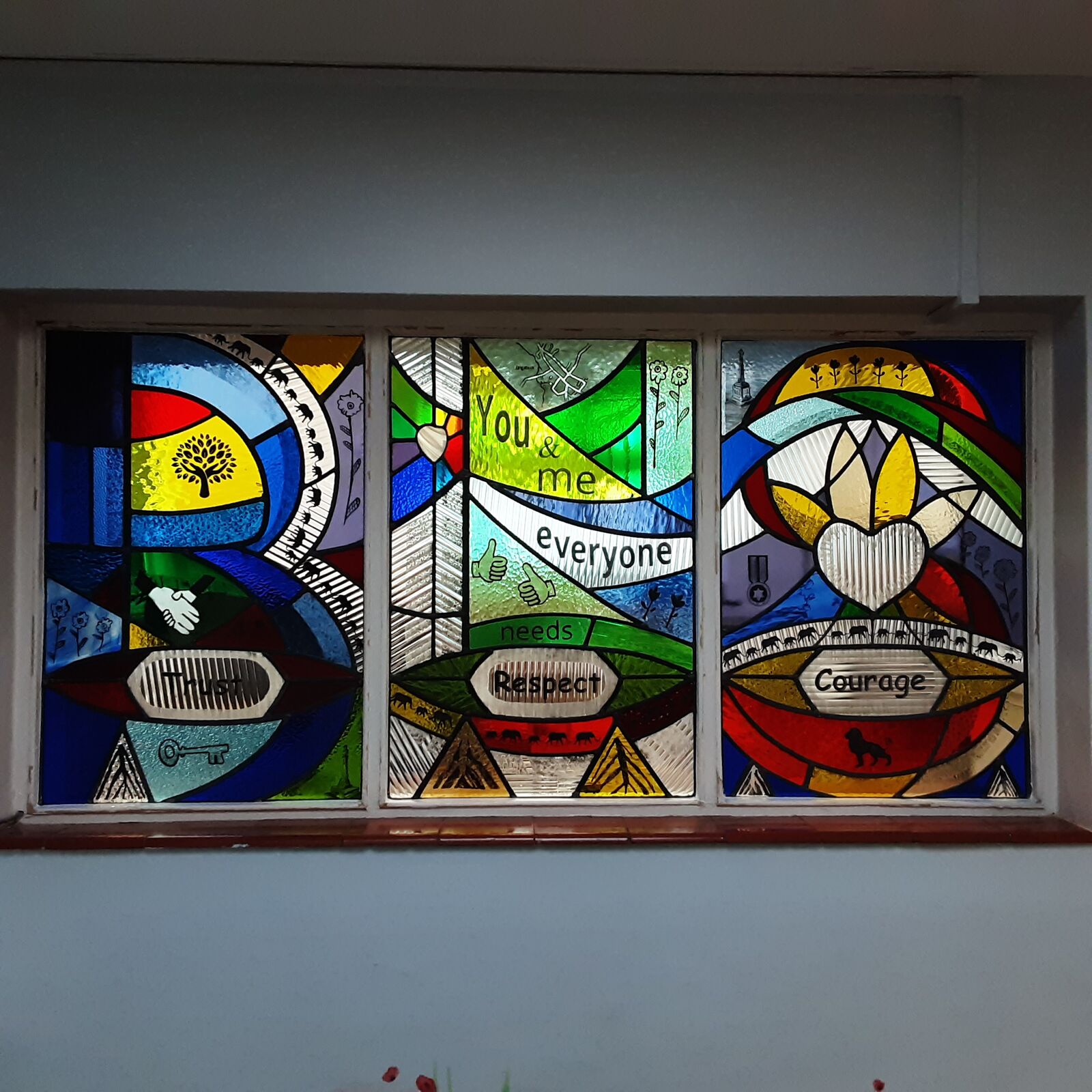 New interior windows, Brigstock Lathams School, Northants