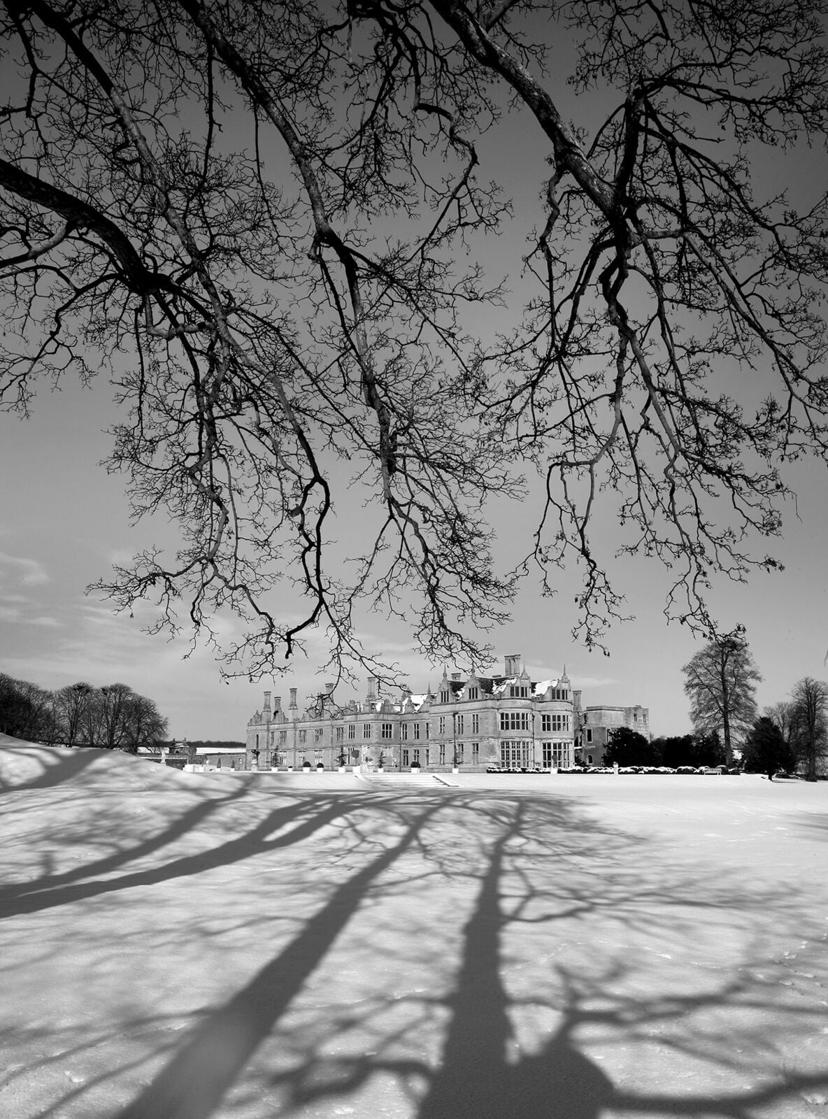 Kirby Hall, In the snow