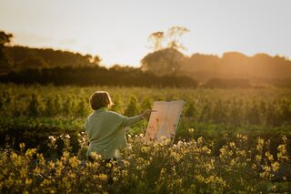 Paintings start in the fields