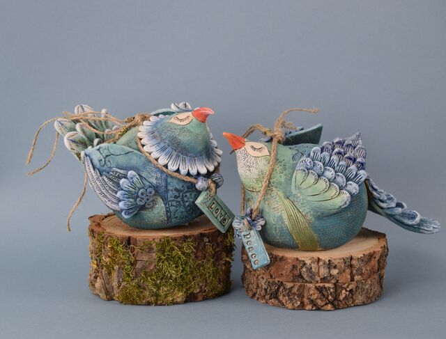 Love And Peace Quirky Birds