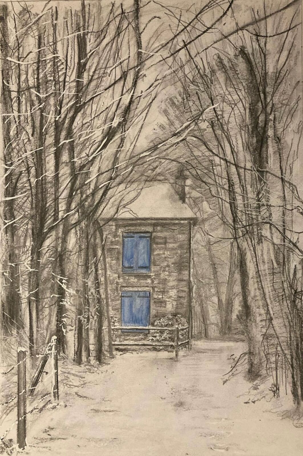 Winter at La Renardière.