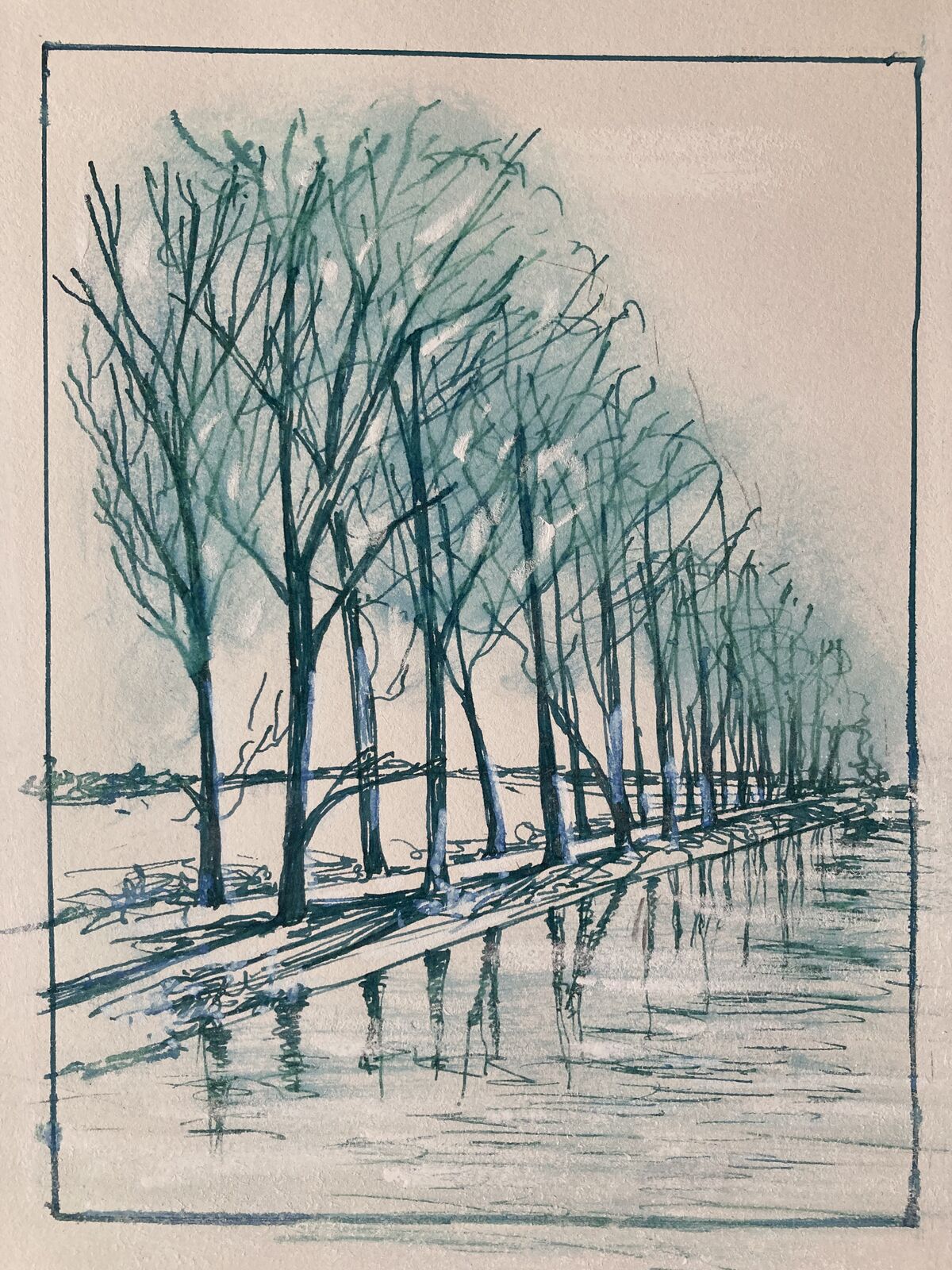 Matchstick trees.